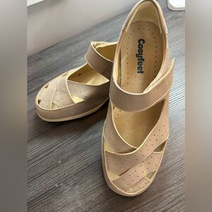 Cosyfeet Sandal Comfort Shoes Shelley 6E Wide Fit Extra Roomy Women Sz US 8,5